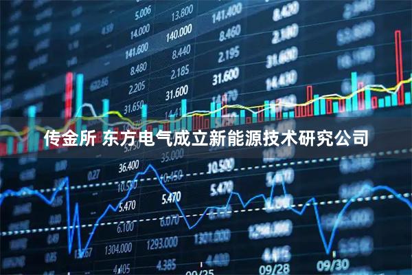 传金所 东方电气成立新能源技术研究公司